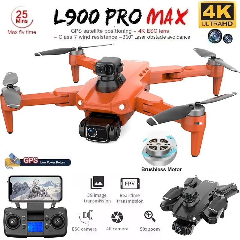 Drone Camera 4K - Drone GPS L900 Pro MAX 4K