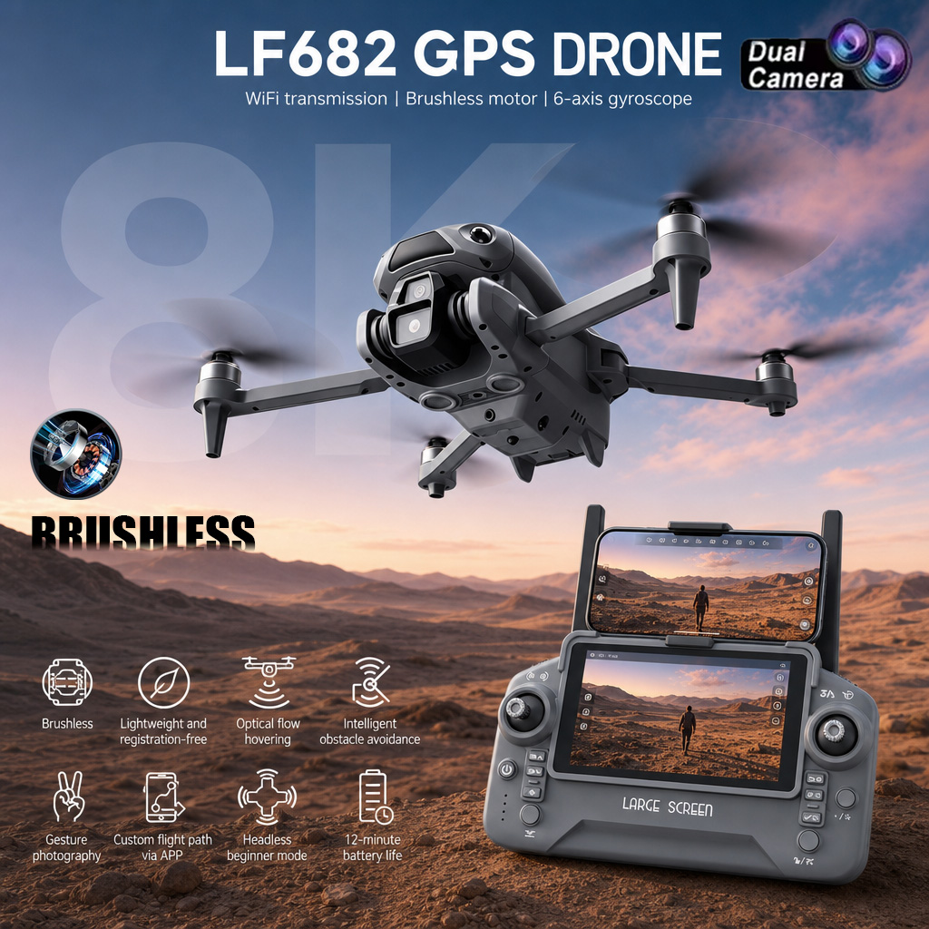 Nouveau Drone LF682 8K avec Do - Drone Camera Professional avis et prix